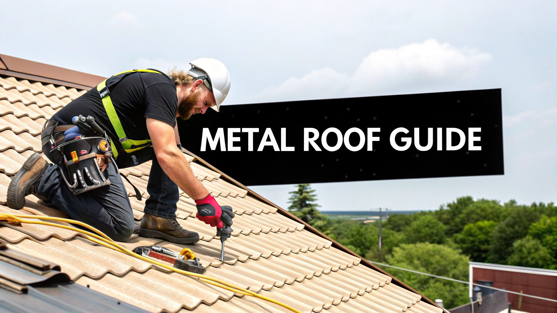 Metal roof guide